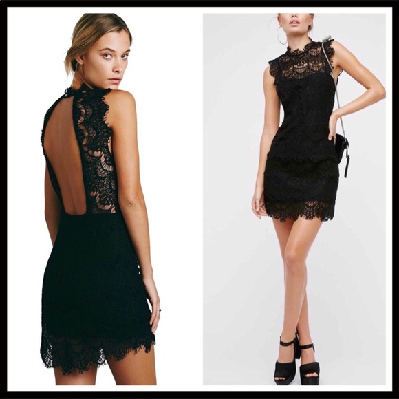 FREE PEOPLE BOHO CROCHET LACE MINI TANK DRESS A3C - Picture 9 of 13